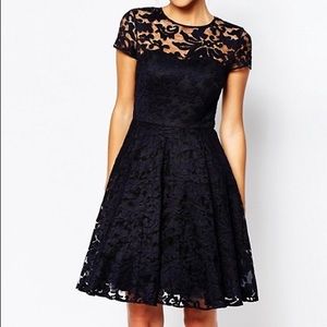 Ted Baker size 0 lace insert dress